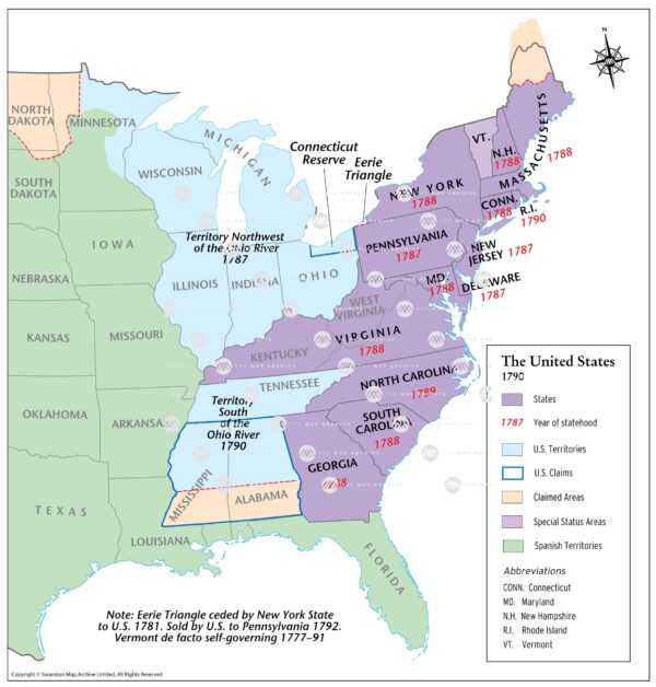The United States 1790
